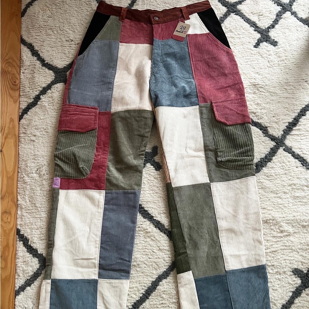 Patchwork Handmade Vintage Pants - image 1